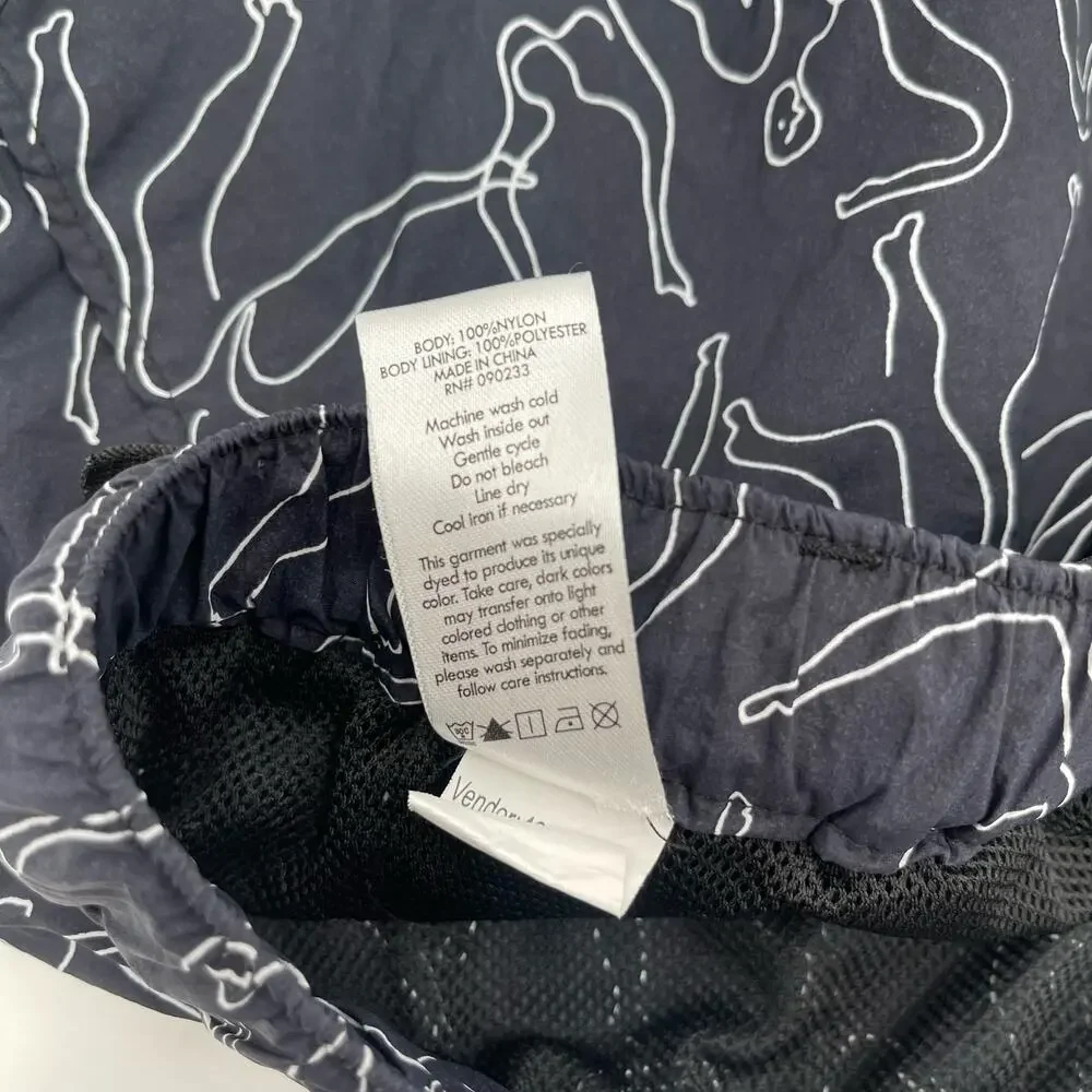 PACSUN Swim Trunks Size Medium Volley Summer Athleisure Shorts Netting *Damaged